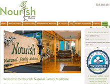 Tablet Screenshot of nourish-clinic.com